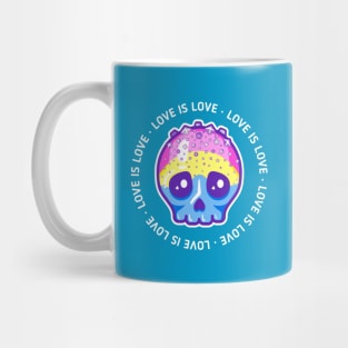 Pansexual pride skull - Love is love Mug